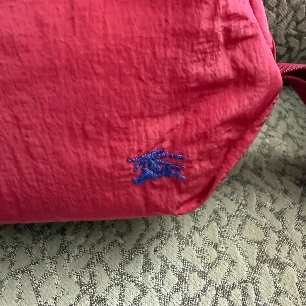 Burberry fuchsia makeup or cosmetics pouch
